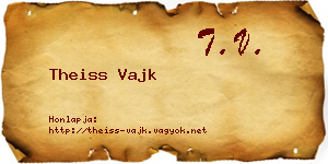 Theiss Vajk névjegykártya