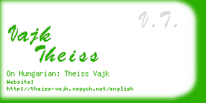 vajk theiss business card